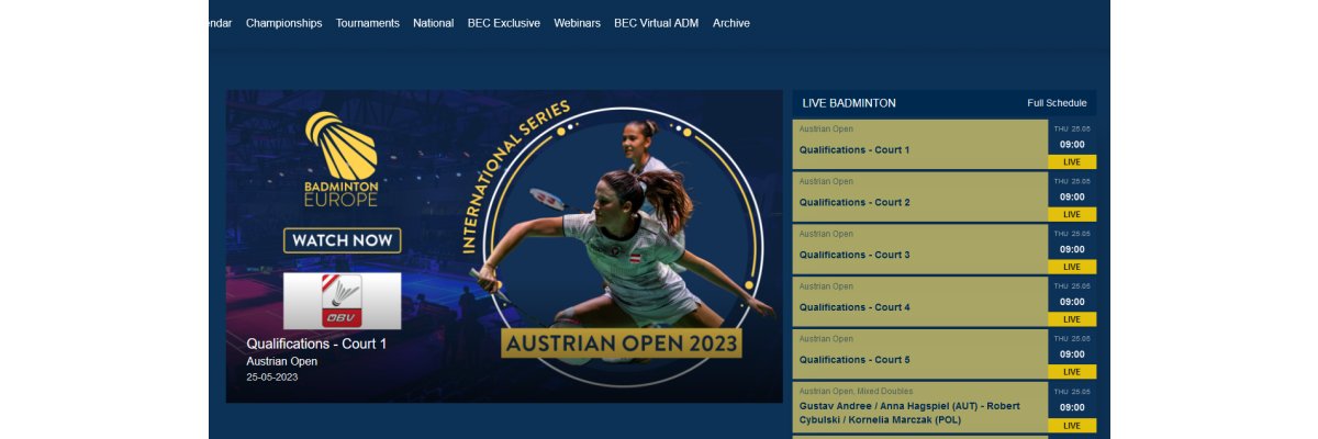 Austrian Open: Österreicher jetzt im Livestream - 