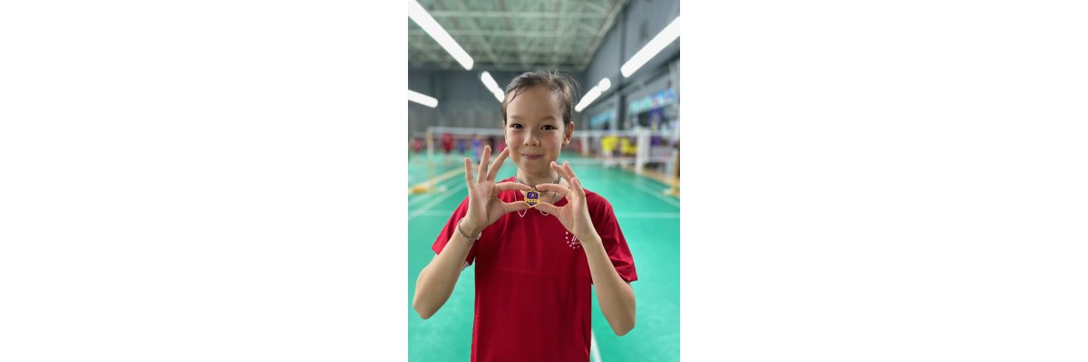 Nachwuchsspielerin Katharina Ertl beim Trainingslager in Shenzhen - 