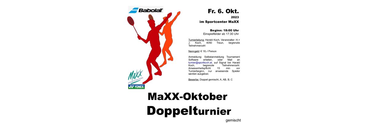 MaXX-Oktober-Doppelturnier - 