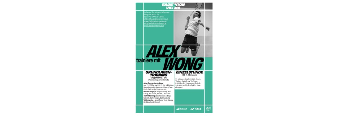 Badminton Training  mit Alex Wong im Sportcenter MaXX - 