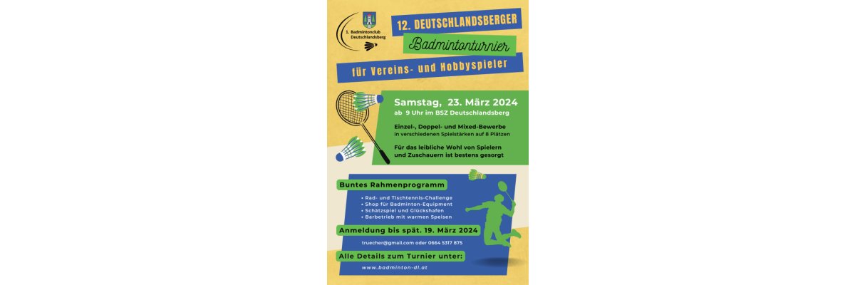 12. Deutschlandsberger Badminton Turnier - 
